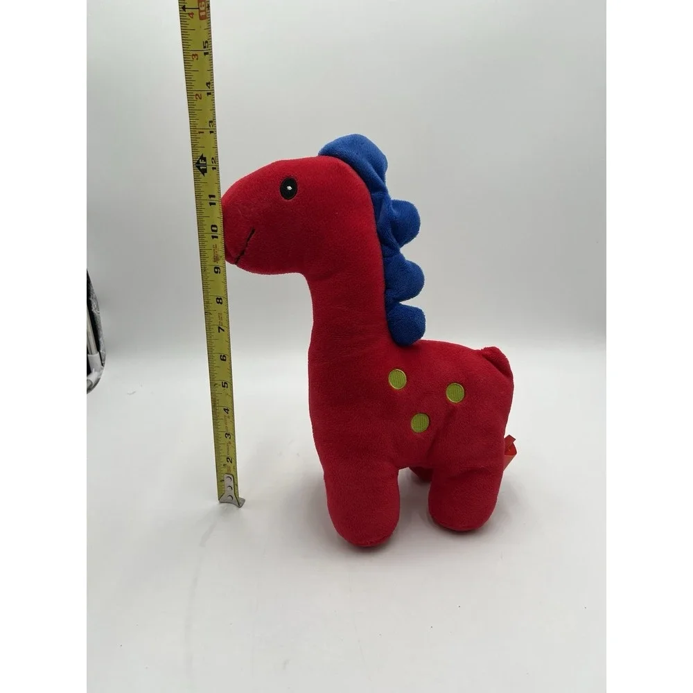 Gitzy Red Dinosaur Plush Stuffed Animal 12